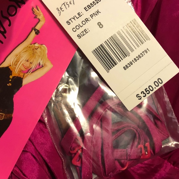 NWT💥 Betsey Johnson Fuchsia Mini Dress - Picture 8 of 9